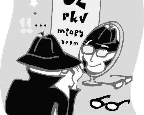 client mystere chez l'opticien